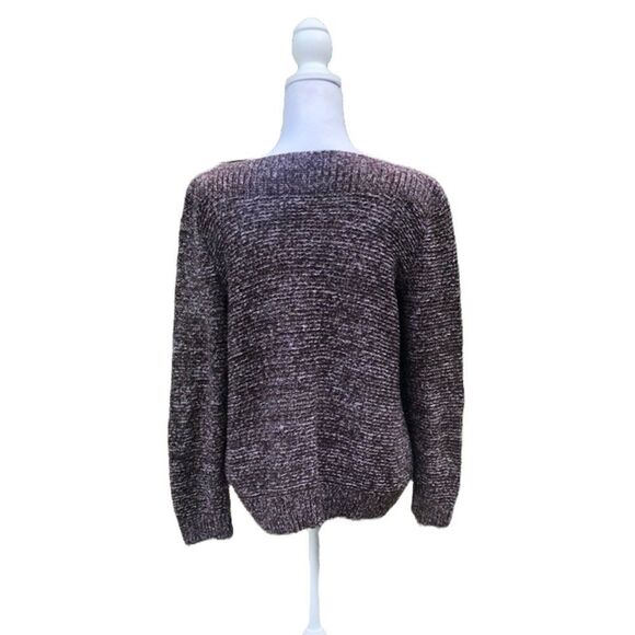 CROFT & BARROW Extended Neck Line Knitted Long Sleeve Sweater Size XL - Picture 2 of 5